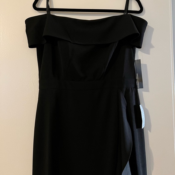 *NWT* Maggy London High Low Ruffle Midi Cocktail Dress - Picture 7 of 11